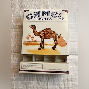 Camel Lights Cigarettes Display Dispenser Hard Pack 15" Tall Box Vintage